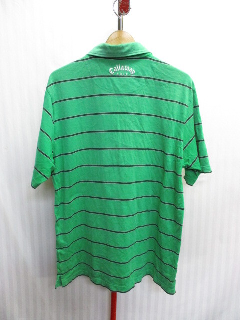 キャロウェイ ポロシャツ メンズLL XL 緑 グリーンシャツ ゴルフウエア ゴルフシャツ スポーツシャツ 半袖シャツ 04241の画像5