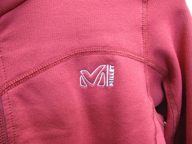 Millet　ミレー　アウトドアウエア　SIZE M　赤系　トラックジャケット　ジャージトップ　アウトドアジャケット　長袖ウエア ブルゾン03294_画像2
