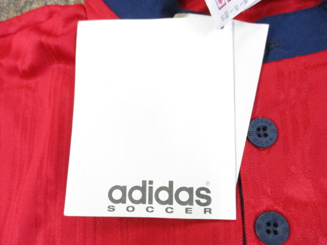未使用 アディダス製 サッカースペイン代表 ユニフォーム メンズL 90sヴィンテージ オールド 半袖ゲームシャツ サッカージャージ04042の画像9