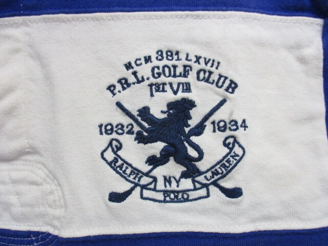  Ralph Lauren большой эмблема Rugger рубашка мужской M синий красный белый трехцветный тренировочный джерси верх длинный рукав регби джерси 04112
