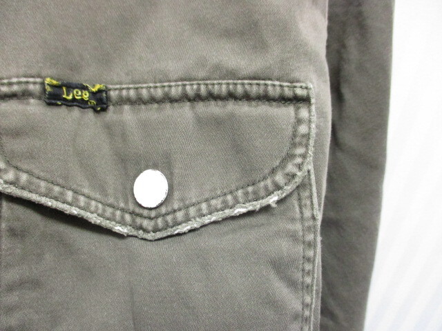 ユナイテッドアローズ×LEE リー ウエスタンシャツ メンズL ヴィンテージ復刻ワークシャツ ワークシャツジャケット ブルゾン 04163の画像9