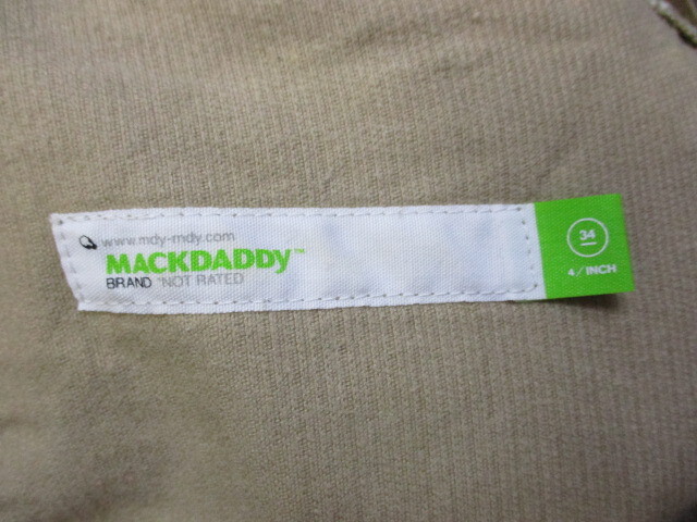 MACKDADDY　マックダディー　コーデュロイパンツ　メンズW34　ベージュ　コーデュロイジーンズ　ワークパンツ　メンズズボン　04184_画像5