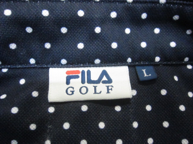 FILA GOLF フィラゴルフ ポロシャツ 3枚セット メンズL 総柄ゴルフウエア ゴルフシャツ 速乾スポーツシャツ 半袖シャツ 半袖ウエア04200の画像3