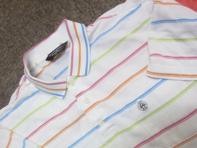 マンシングウエア ポロシャツ 3枚セット メンズLL XL 総柄刺繍デザイン ゴルフウエア ゴルフシャツ 速乾スポーツシャツ 半袖ウエア04200の画像6