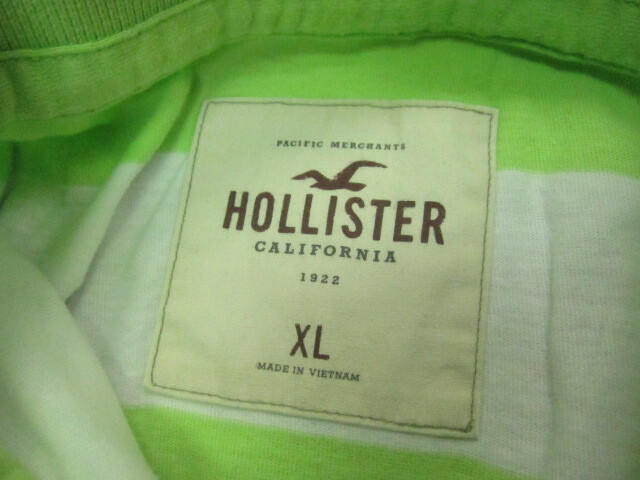 ホリスター　ポロシャツ　４枚セット　メンズXL LL　ボーダー柄　半袖ウエア　半袖シャツ　半袖カットソー　白Tシャツ　白シャツ　04279_画像5