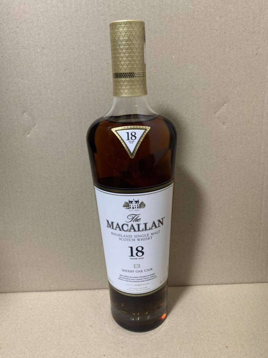 MACALLAN（マッカラン）18年 シェリーオークカスク 2022 43％ 700ml スコッチ_画像1