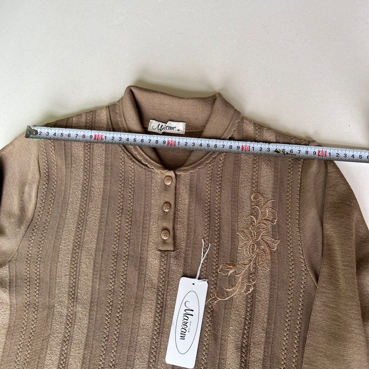 昭和レトロ　おばあちゃんのセーター　2枚セット　ニット セーター　カットソー　未使用　長期保管品_画像7