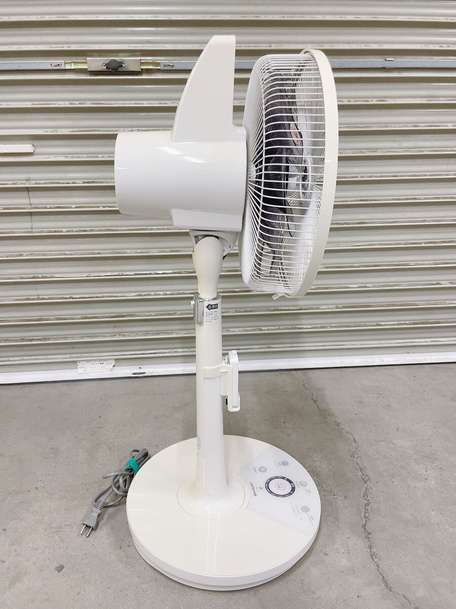  used sharp SHARP PJ-E3DS-W high position living electric fan "plasma cluster" 7000 7 sheets wings root 2015 year remote control attaching 0401..1 C2 180
