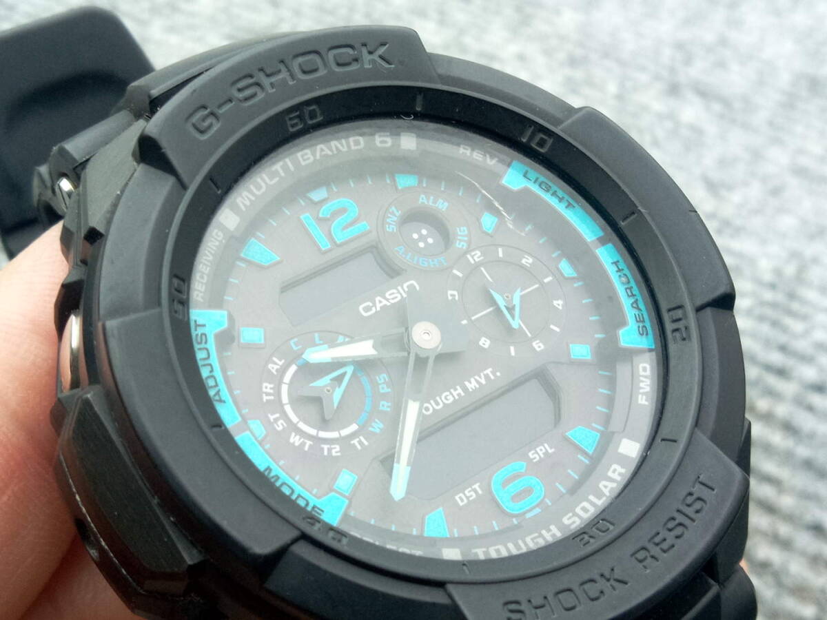  продаю как нерабочий  　CASIO  casio   G аммортизаторы GW-3500B  Sky  кран  ... 