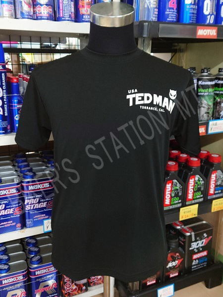 TEDMAN テッドマン Tシャツ ドライTシャツ TDRY-1800 バイクTシャツ シルキードライTシャツ エフ商会 ブラック Mサイズ_画像2