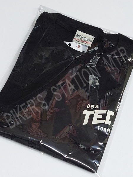 TEDMAN テッドマン Tシャツ ドライTシャツ TDRY-1800 バイクTシャツ シルキードライTシャツ エフ商会 ブラック Mサイズ_画像5