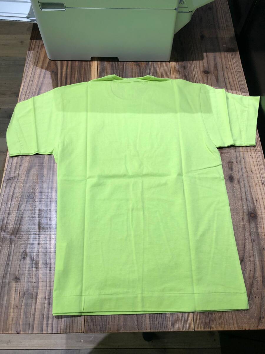 COMME des GARCONS PLAY Tシャツ　黄緑×アカハート　メンズ Mサイズ　AZ-T272-2