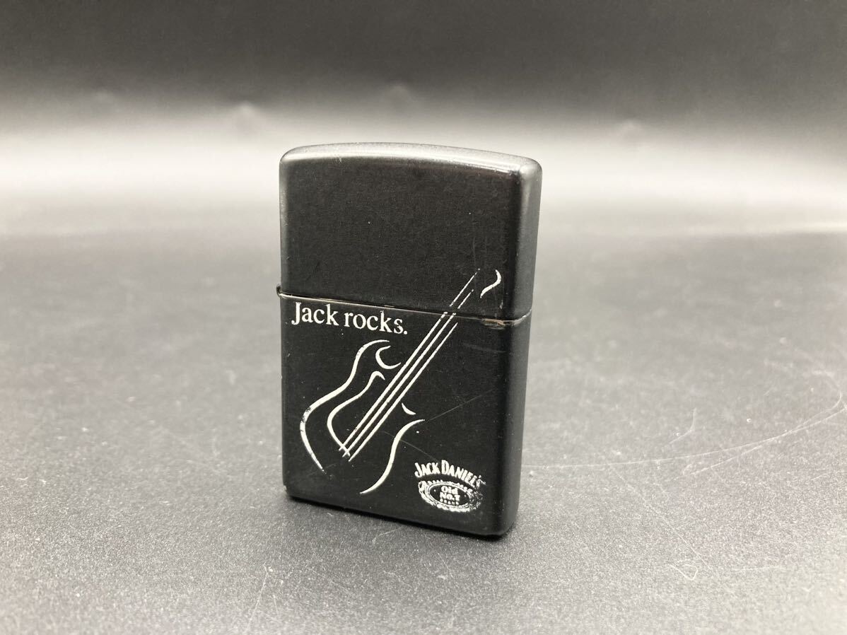 ZIPPO Zippo zippo ジッポー オイルライター ライター 喫煙具 喫煙グッズ ジッポ ブラック Jack rocks ジャックダニエルの画像1