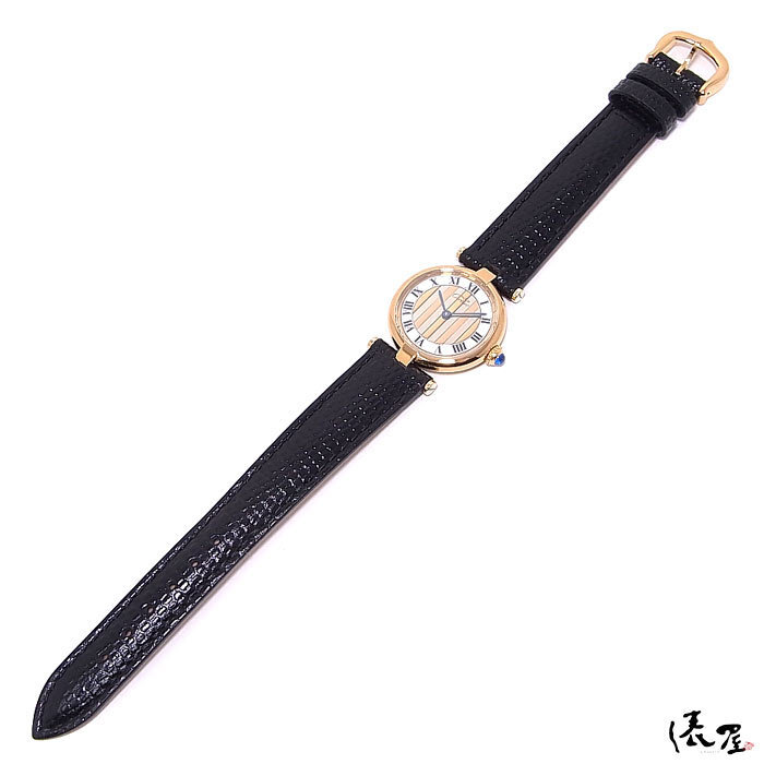 [ overhaul settled ] Cartier Must Vendome SM beautiful goods lady's wristwatch Vintage Cartier Vendome. shop 