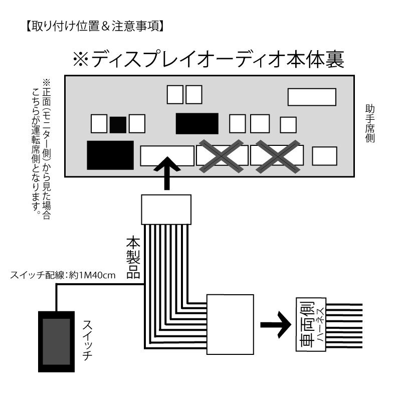 新型 クラウン クロスオーバー 12.3 TVキャンセラー テレビキャンセラー テレビキット Dスイッチ コネクティッドナビ 送料無料 ※代引不可の画像6