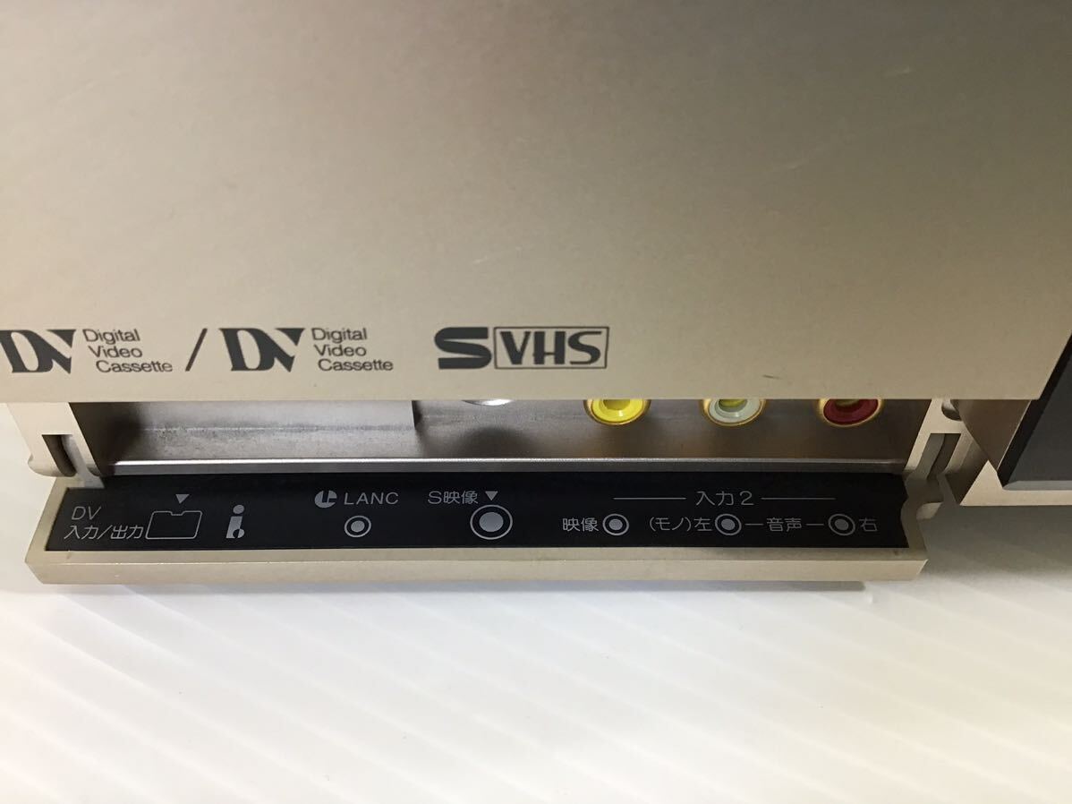 SONY／ソニー DV&S-VHSダブルビデオデッキ WV-DR7 動作確認済 純正リモコン付 ミニDVテープのおまけ付 レコーダーの画像4