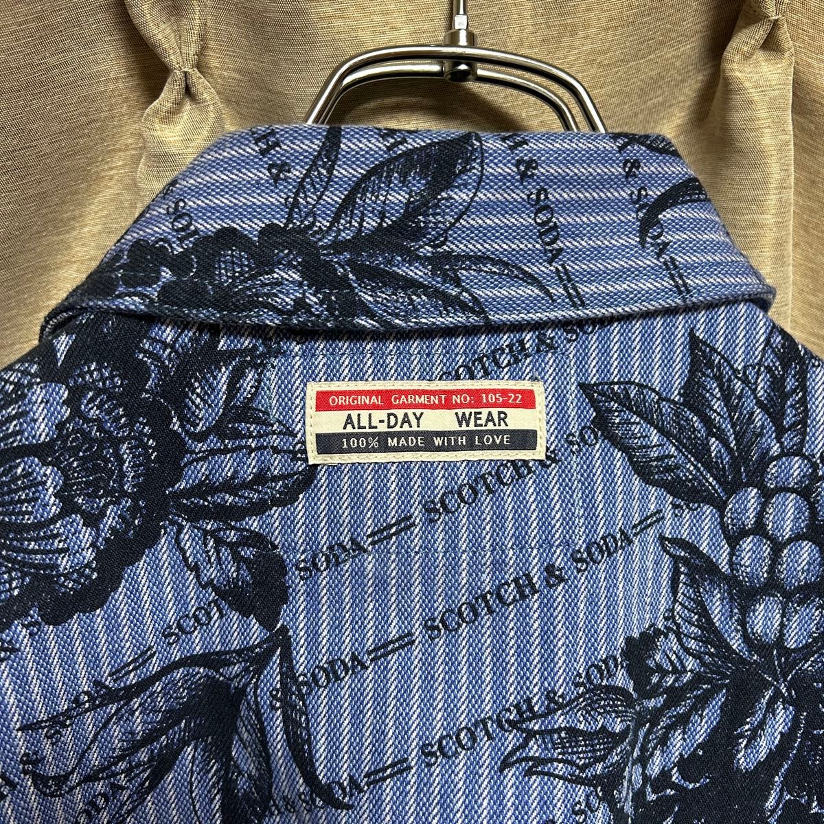 SCOTCH & SODA スコッチアンドソーダ デニムシャツジャケット 総 SCOTCH & SODA スコッチアンドソーダ デニムシャツジャケット 総