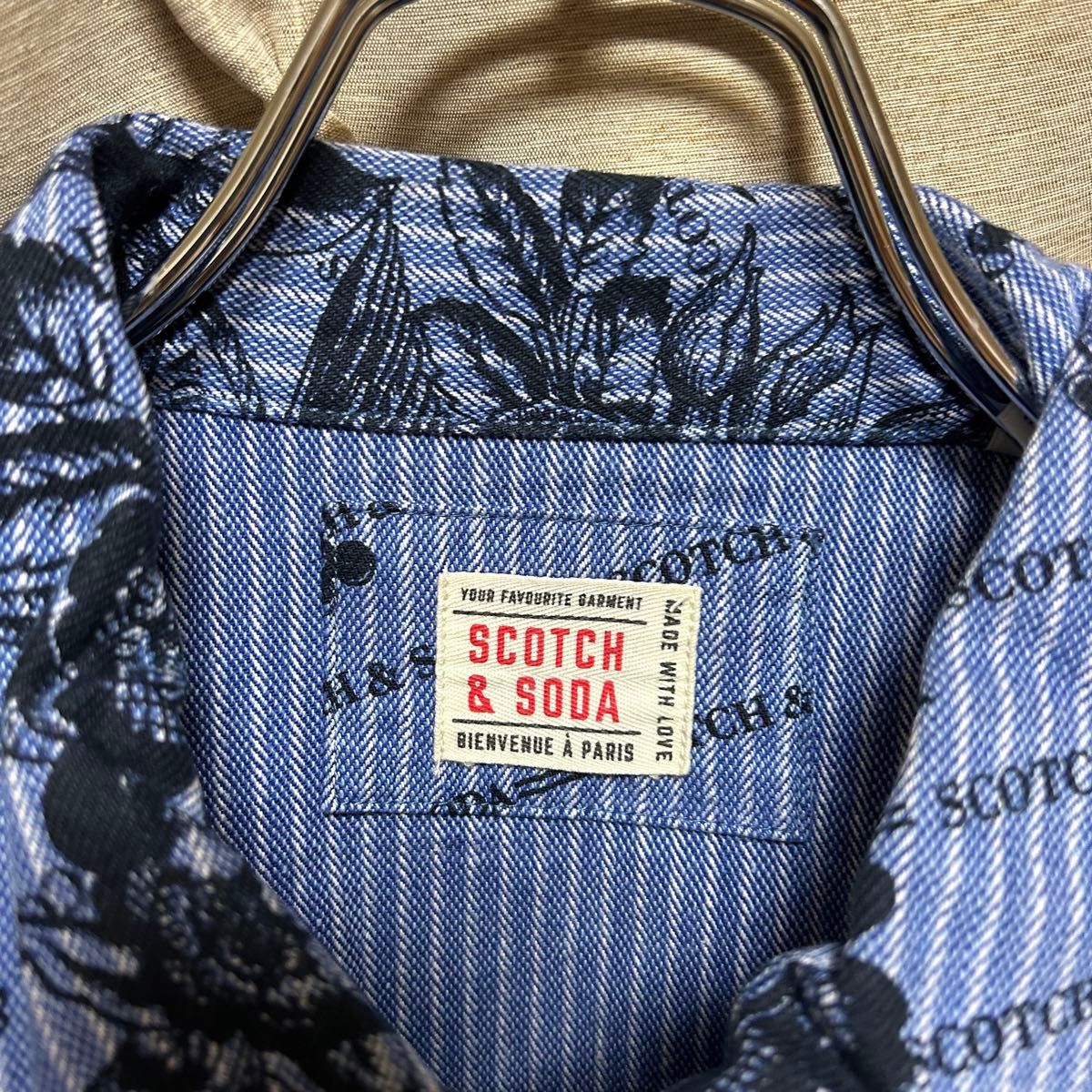 SCOTCH & SODA スコッチアンドソーダ デニムシャツジャケット 総 SCOTCH & SODA スコッチアンドソーダ デニムシャツジャケット 総