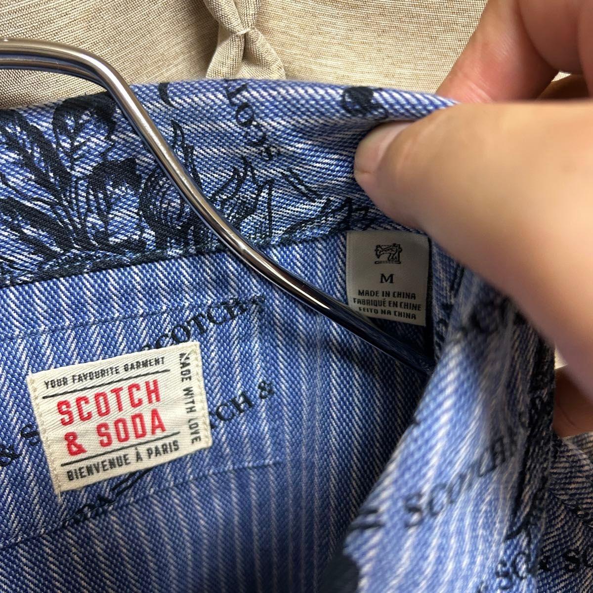 SCOTCH & SODA スコッチアンドソーダ デニムシャツジャケット 総 SCOTCH & SODA スコッチアンドソーダ デニムシャツジャケット 総