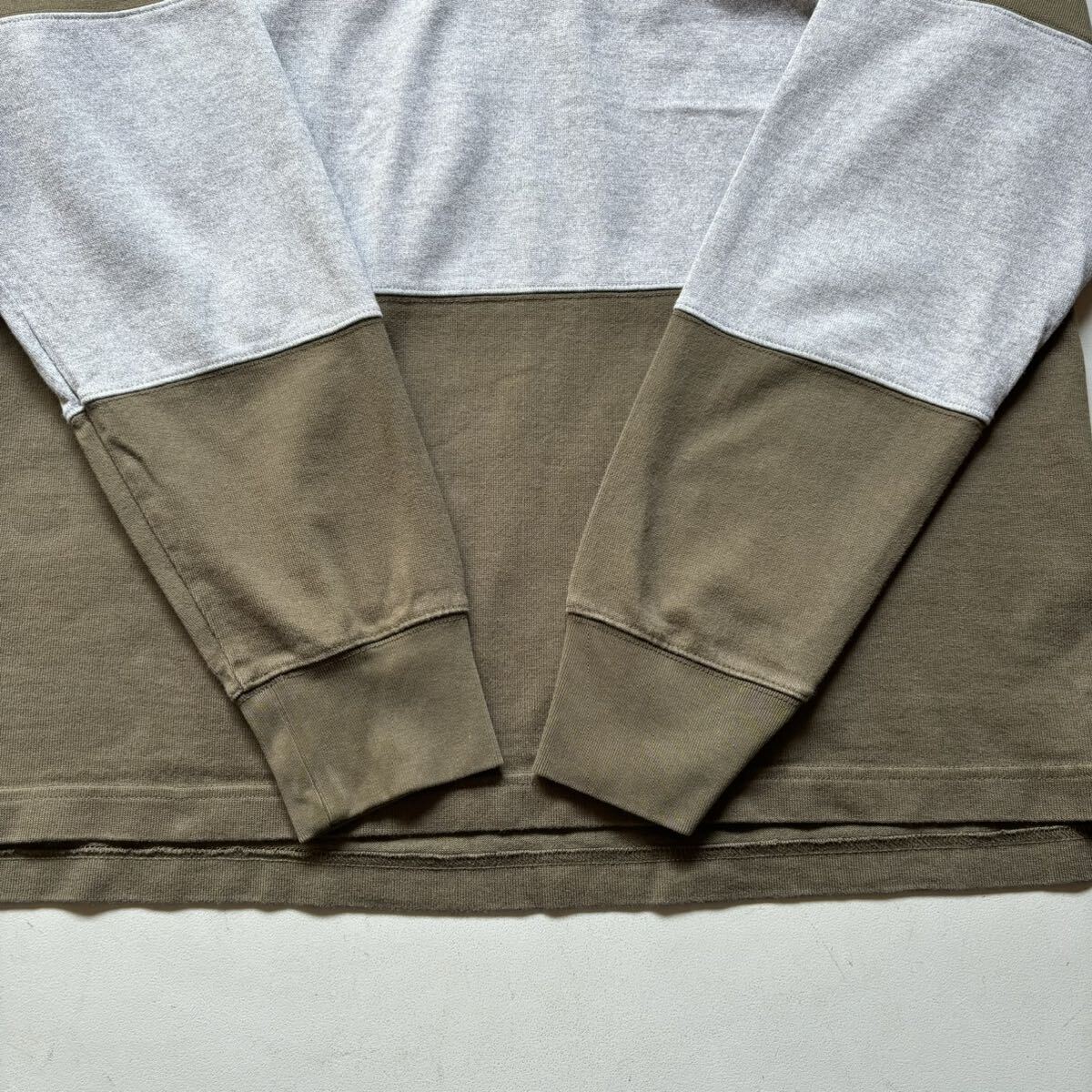 J.CREW 2tone L/S polo shirt “size L” ジェイクルー 2トーン 長袖ポロシャツ ラガーシャツ バイカラー_画像4