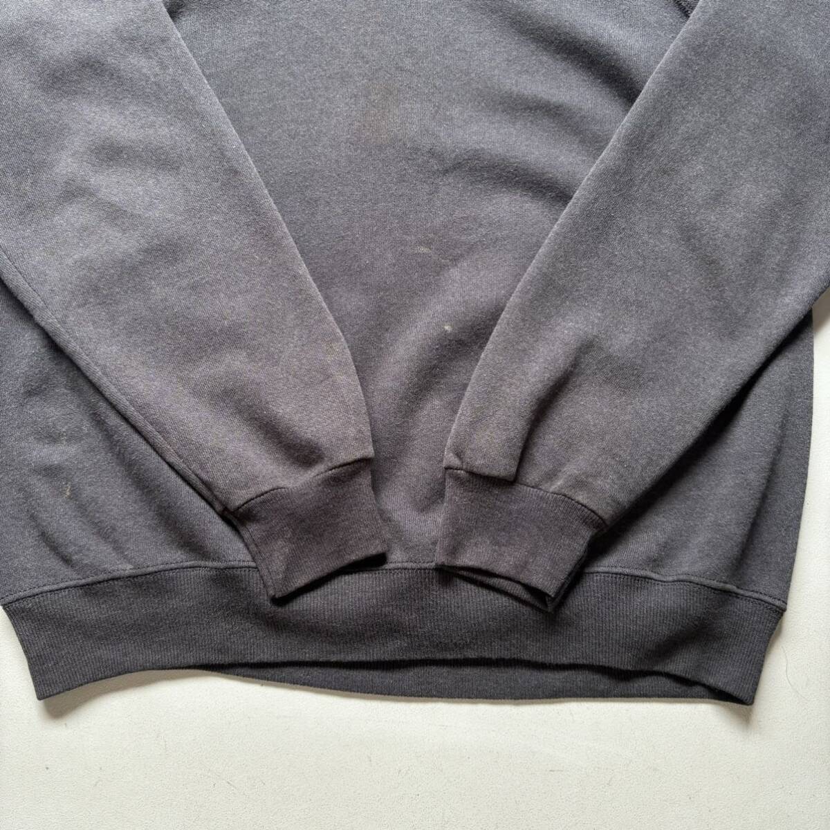 80s Hanes plain raglan sleeve sweat “size L” “made in USA” 80年代 ヘインズ 無地スウェット ラグランスリーブ アメリカ製 USA製_画像5