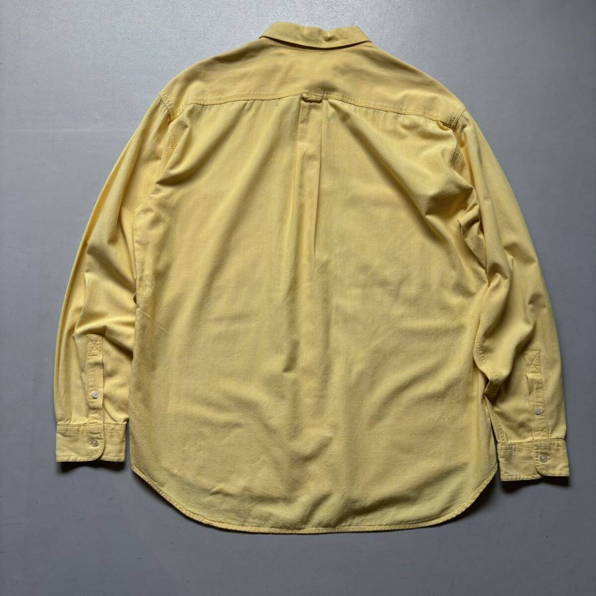 PERRY ELLIS L/S shirt “size L” ペリーエリス 長袖シャツ 黄色_画像6