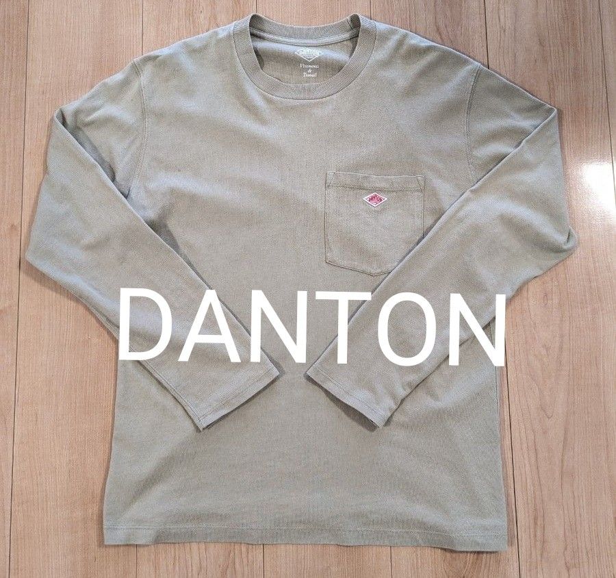 DANTON(ダントン) ロングスリーブクルーネックポケットTシャツ#JD-9077