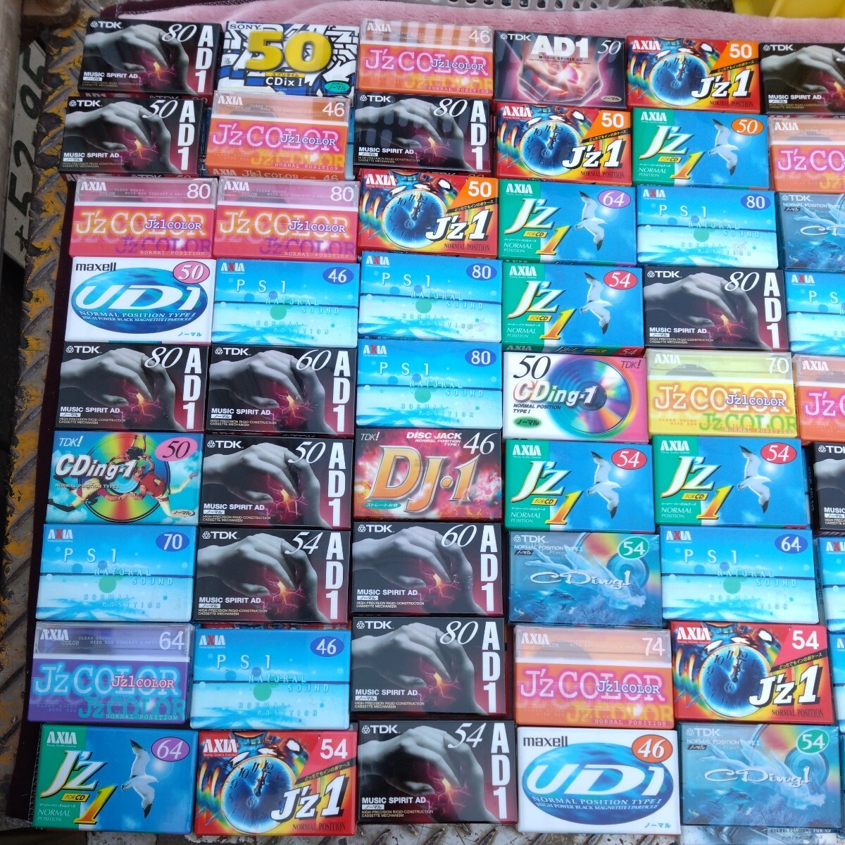  cassette tape large amount high position normal together 255ps.@ new goods unopened goods dead stock Sony TDK maxell etc. 