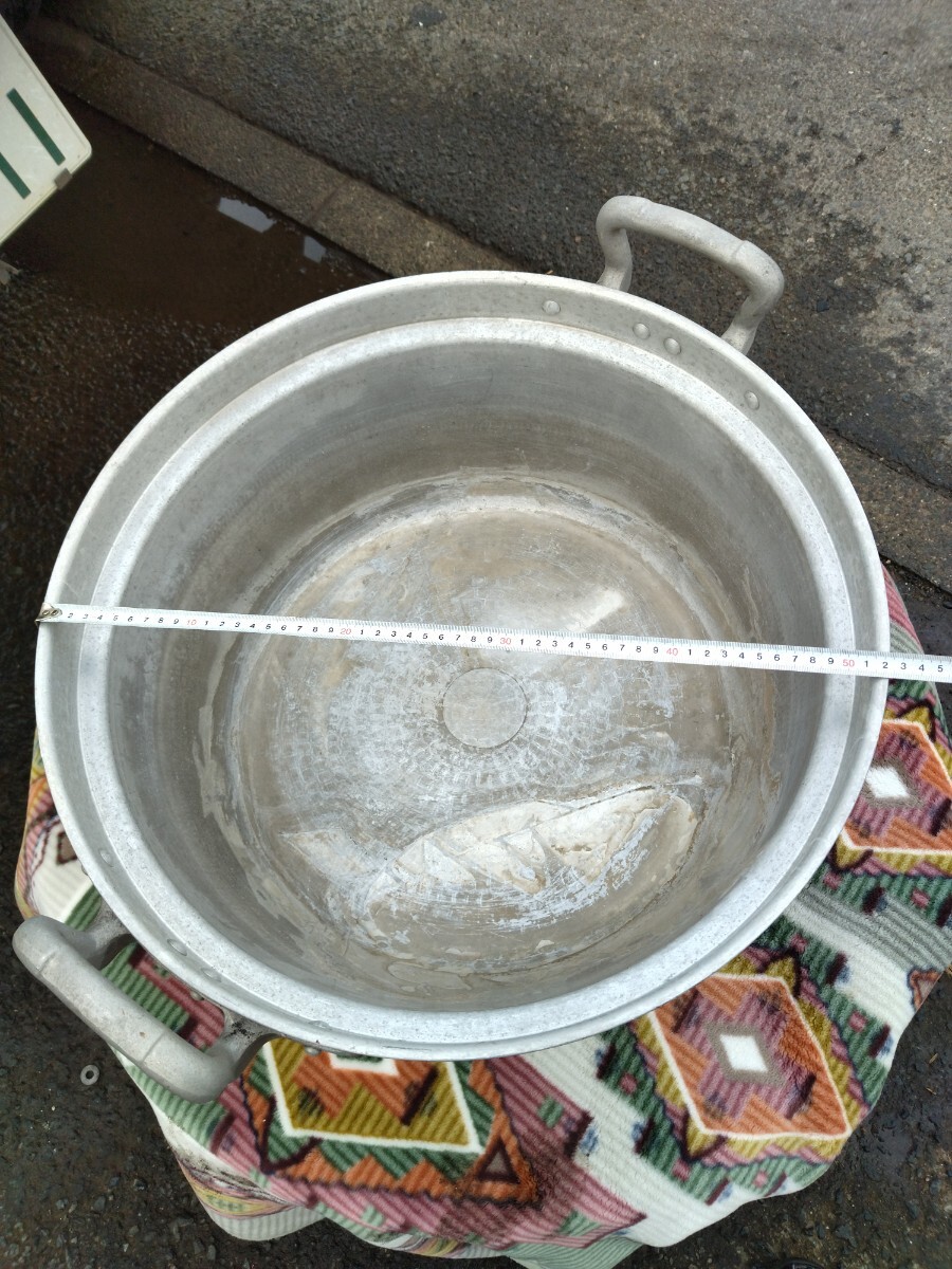 コイヌ印 ナカオ アルミ 51cm 大型 両手鍋 中尾アルミ 業務用 大鍋 厨房器具_画像2