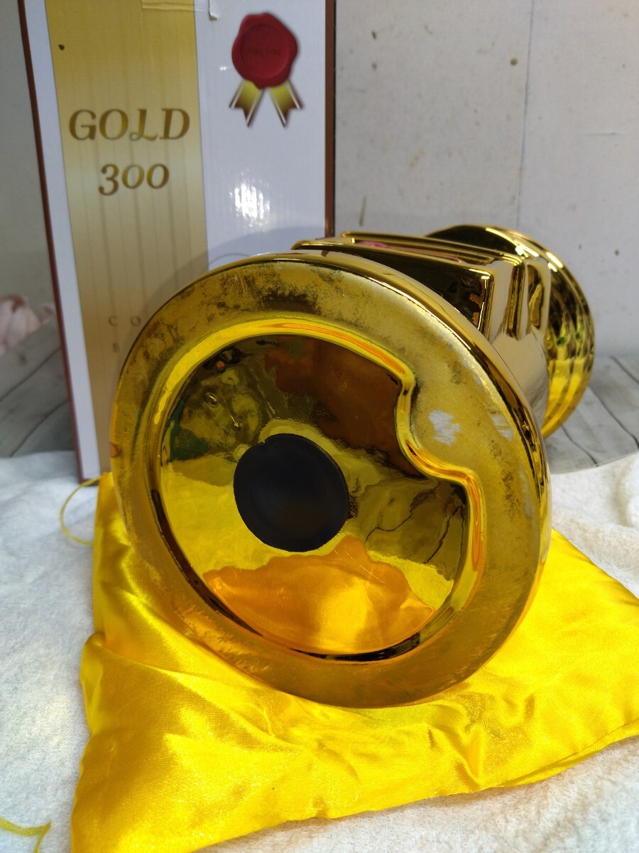 貯金箱 郵便ポスト型 GOLD300 COIN BANK ゴールド貯金箱 陶器製 ビッグサイズ 金色 金運アップ 高さ約30cmの画像7