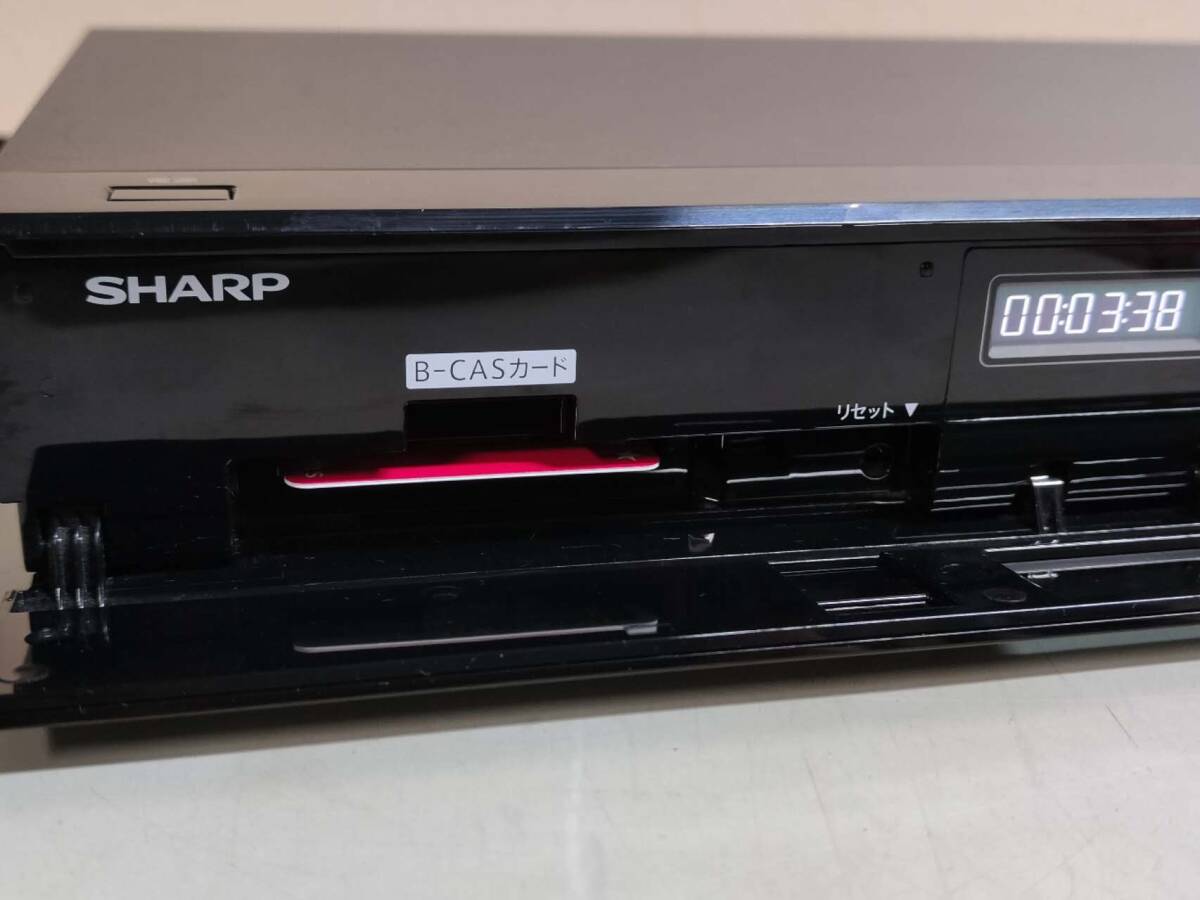 ★SHARP 「BD-W580」 HDD/DVD/ブルーレイレコーダー★、HDD 500GB ★ダビング10 リモコン HDMI付 【 完動品 動作保証 】★ 2015年製 2851の画像2