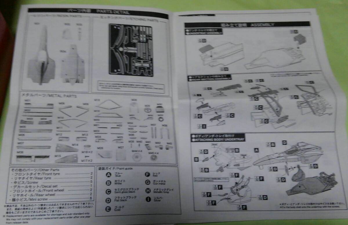 絶版 スタジオ27 1/20 ウイリアムズFW18 新品キット 検索 タミヤ AMC MFH HIRO ヒロ　フジミ ハセガワ エブロ BBR タメオ tameo アルファ _画像8