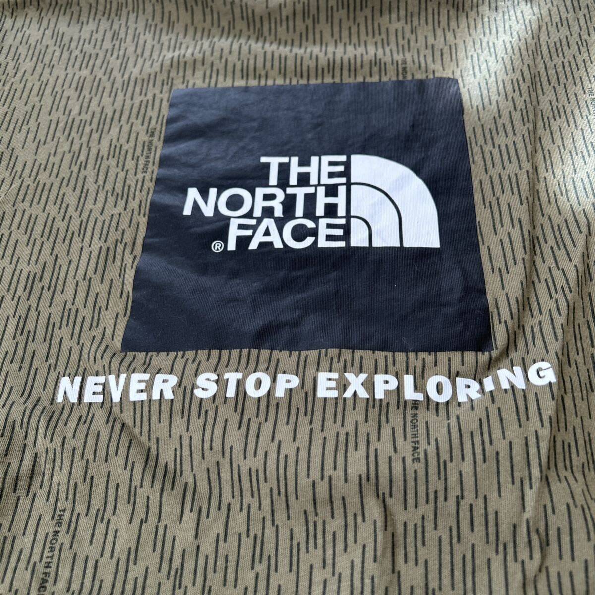 ノースフェイス　半袖T カーキ　THE NORTH FACE メンズM Tシャツ _画像2