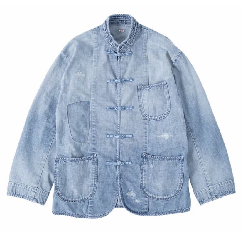 PORTER CLASSIC CANNERY ROW DENIM CHINESE JACKET ポータークラシック サイズ4の画像1