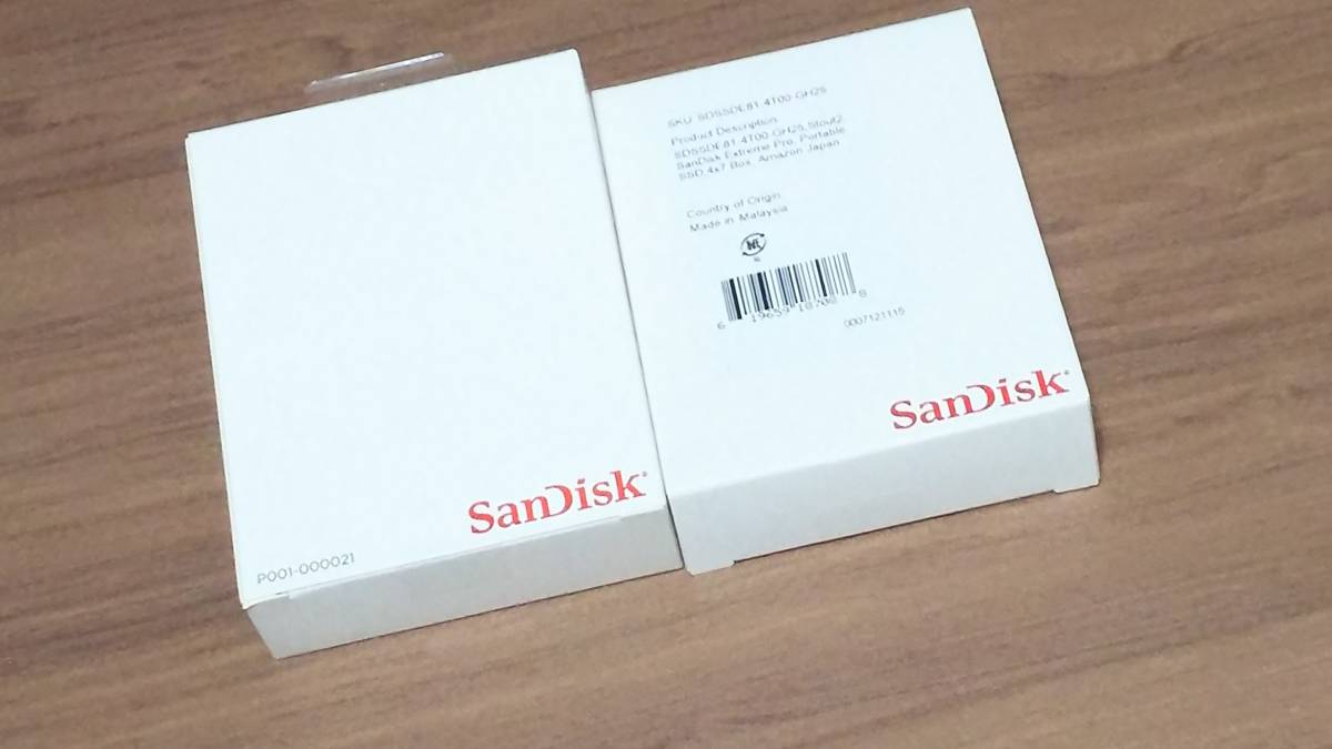 ★新品・未開封★ 2個セット サンディスク エクストリーム プロ ポータブルSSD 4TBの画像1
