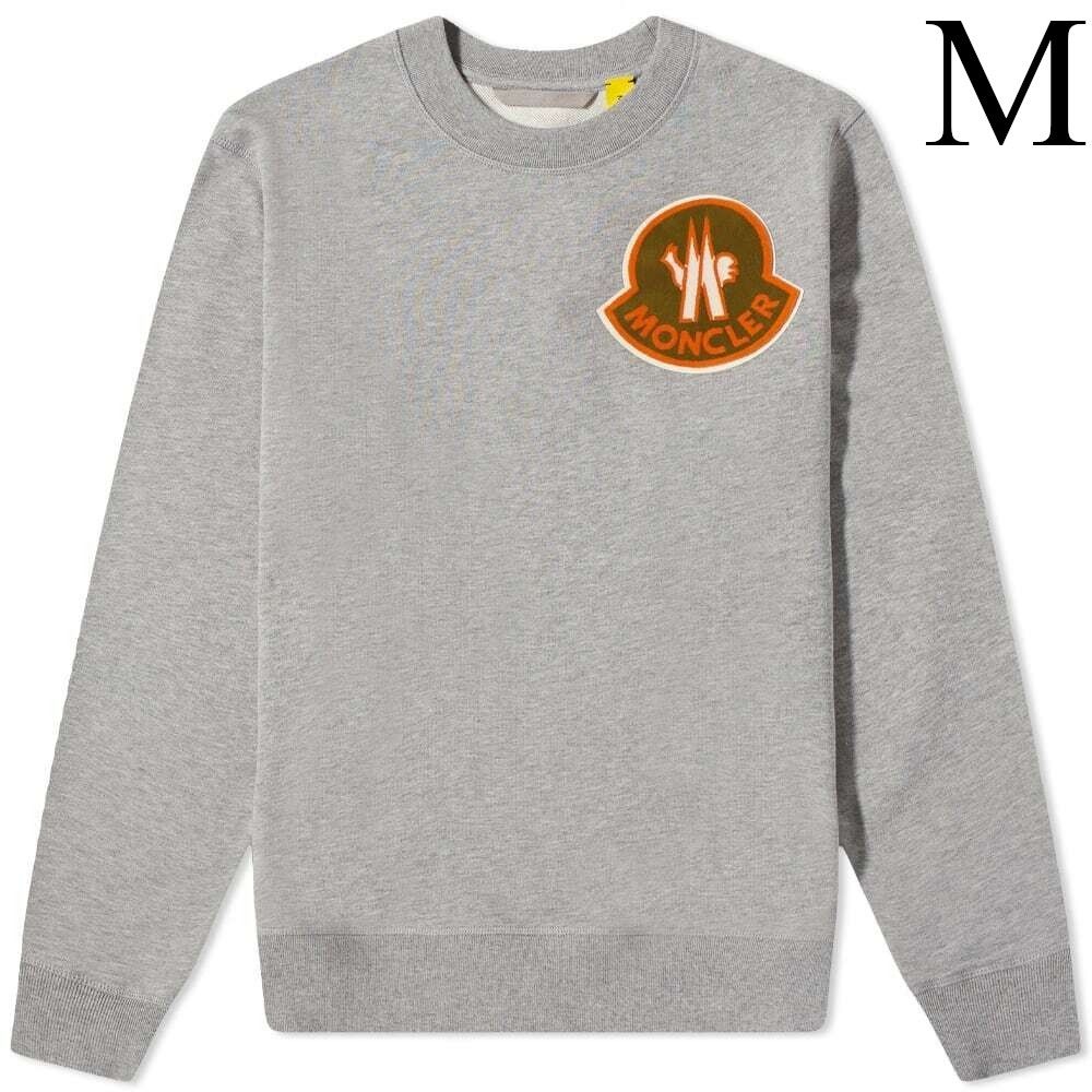 MONCLER 1952 クルーネックスウェット　M　グレー　モンクレール　ジーニアス　CREWNECK WITH TAPEST