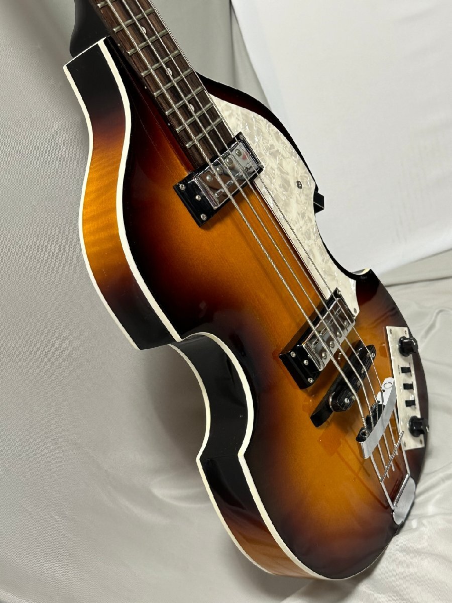 現状品 Hofner B-BASS HI-SERIES ヘフナー バイオリンベース　動作未確認　ジャンク扱い品_画像7