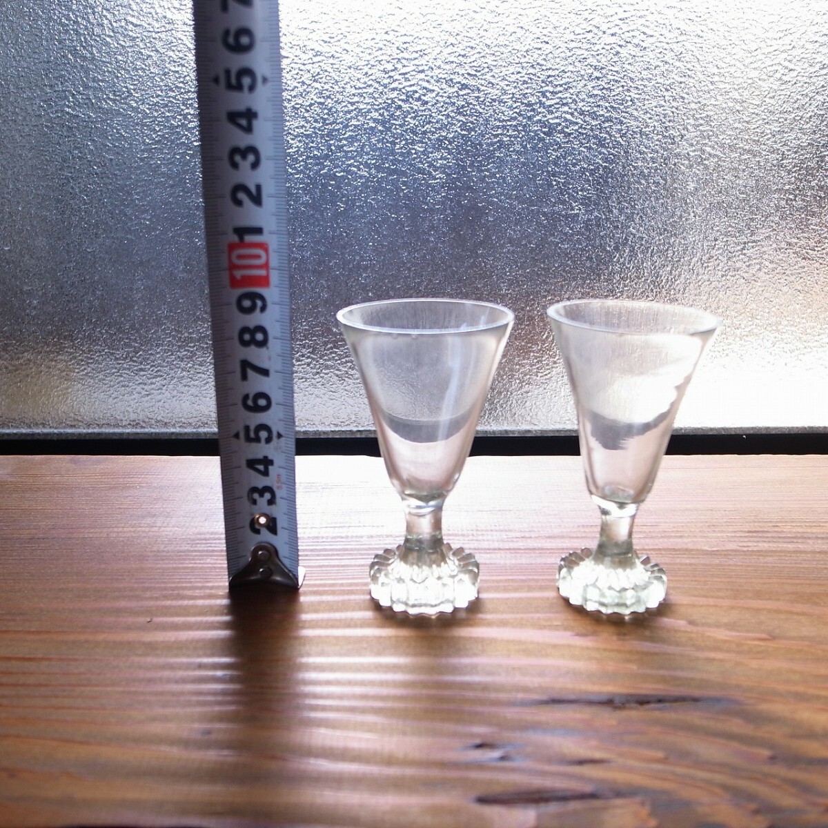 和ガラス 古硝子 ペア リキュールグラス グラス アンティーク 酒器 ショットグラス クリスタルグラスの画像9