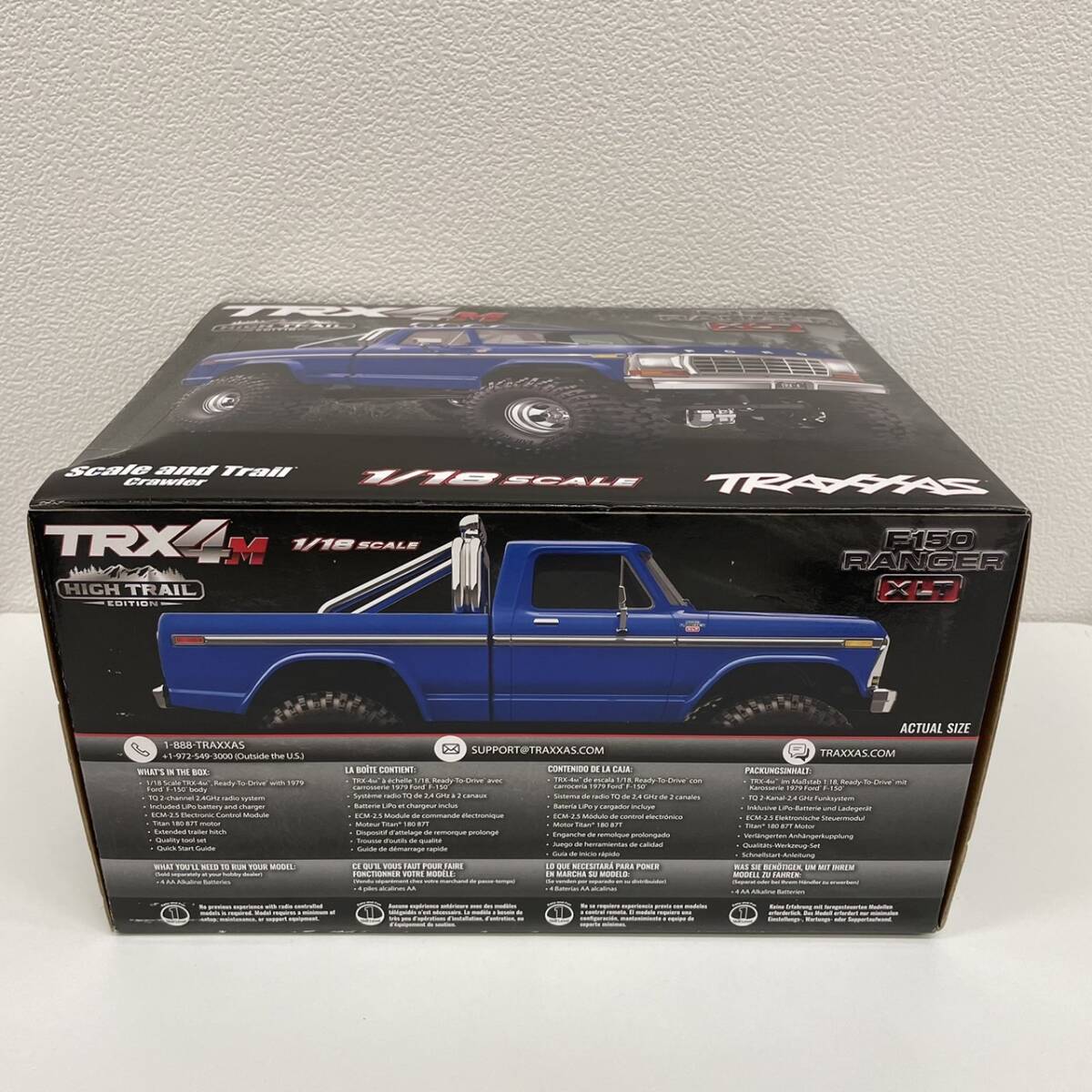 【HPF-3894】 1円～ 未開封 トラクサス 1/18 TRX4M ブロンコ F150 RANGER XLT HIGH TRAIL ブラック 黒 クイックガイド付き 保管品_画像7