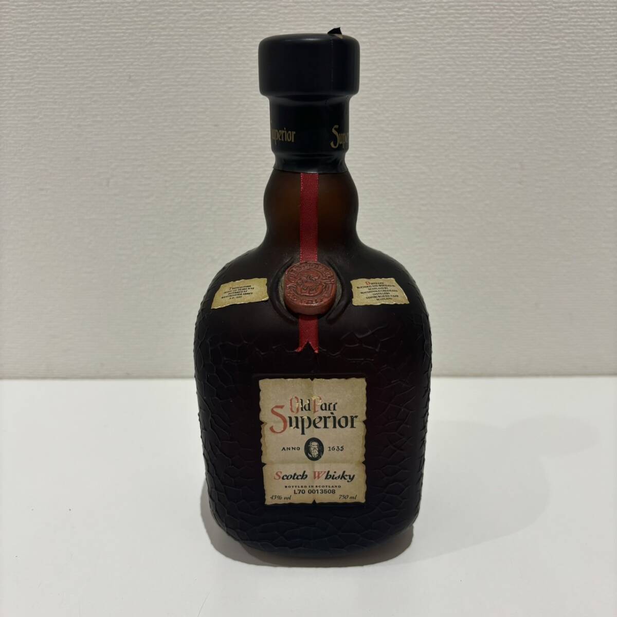 【AMT-10658】オールドパー スペリオール Old Parr Superior 750ml 43% スコッチウイスキー 未開栓 古酒 お酒 洋酒 アルコール ウイスキー_画像1