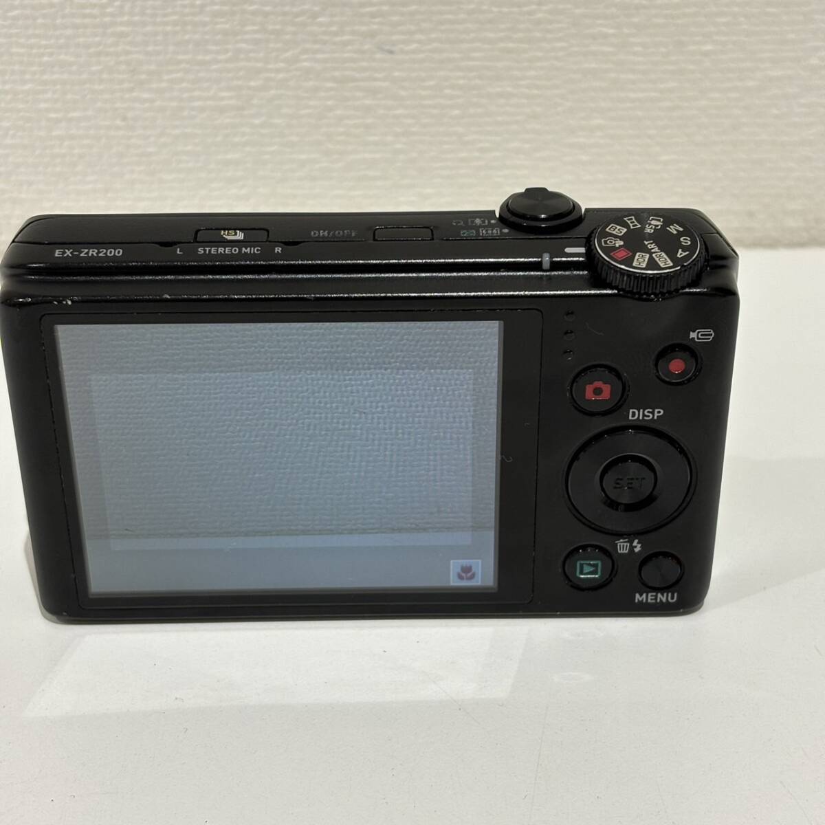 【AMT-10698】CASIO EXILIM EX-ZR200 カシオ デジカメ 動作確認済み デジタルカメラ エクシリム コンパクト カメラ 家電 ボディ ブラックの画像5