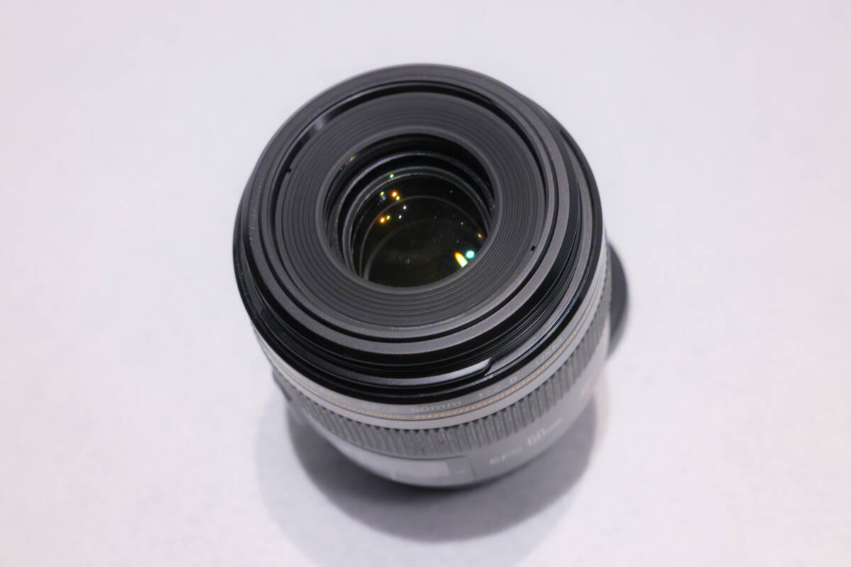 Canon キヤノン EF-S 60mm F2.8 マクロ USM MACRO 単焦点レンズ フード、ポーチ付きの画像4