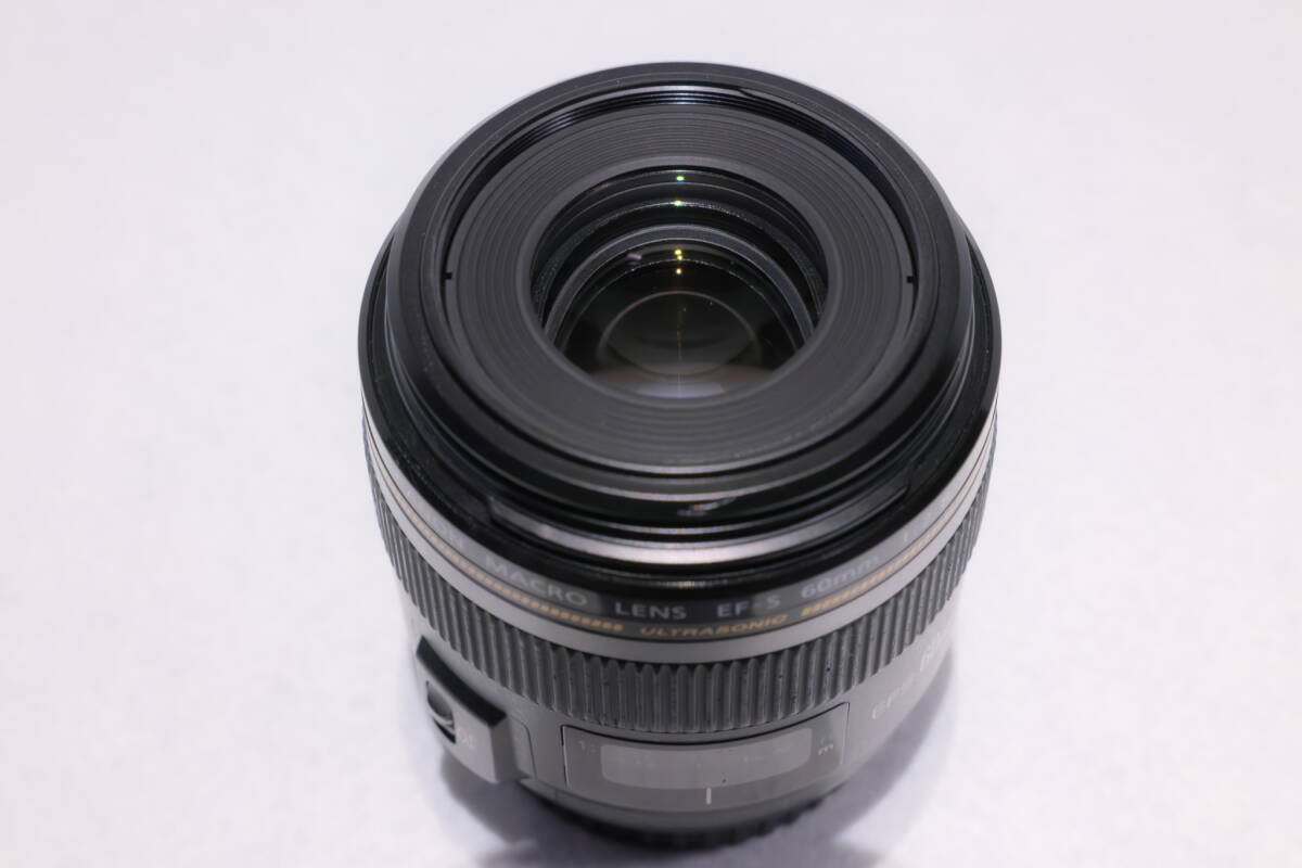 Canon キヤノン EF-S 60mm F2.8 マクロ USM MACRO 単焦点レンズ フード、ポーチ付きの画像3