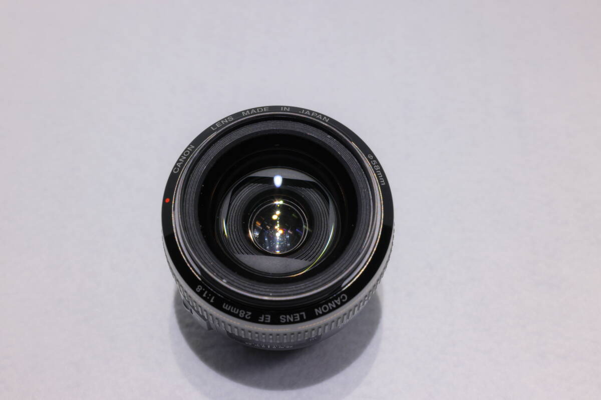 Canon キヤノン EF28mm F1.8 USM 単焦点レンズ フード、ポーチ付きの画像2