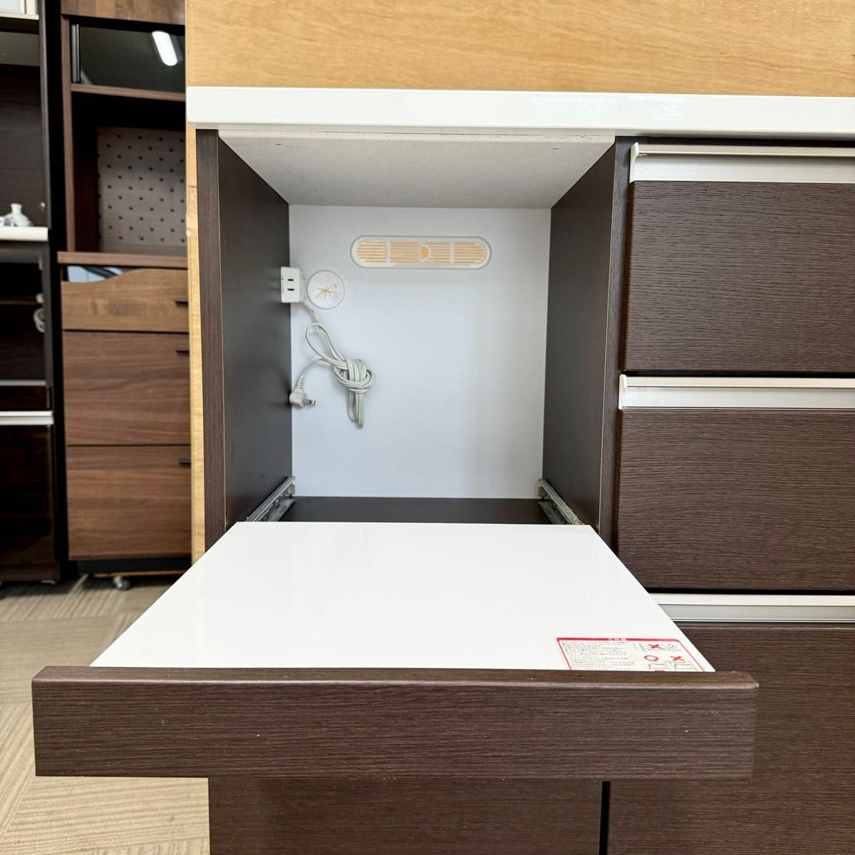 三幸ジャパン 120cm幅キッチンカウンター 食器棚 収納家具 三幸ジャパン 120cm幅キッチンカウンター 食器棚 収納家具