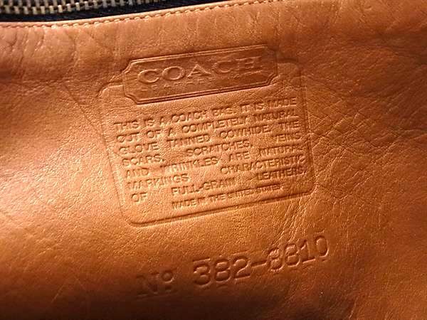 1円 COACH コーチ オールドコーチ ヴィンテージ USA アメリカ製 レザー トートバッグ ショルダー 肩掛けかばん ブラウン系 AY1421_画像6