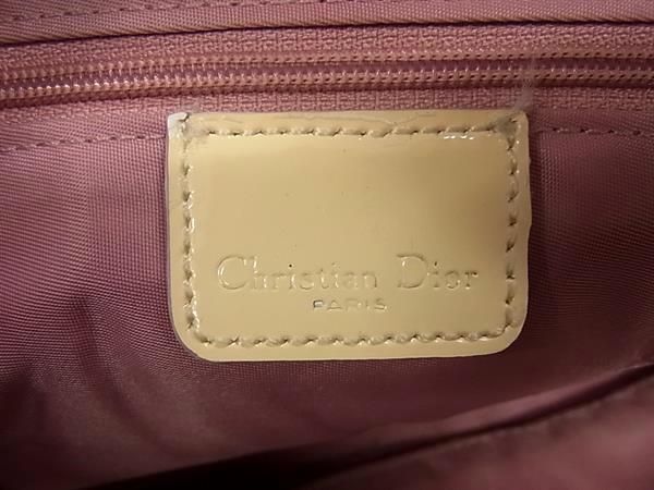 1円 ChristianDior クリスチャンディオール トロッター PVC ショルダーバッグ クロスボディ レディース ピンク系 EA2160_画像6