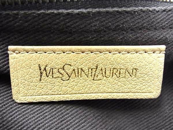 1円 YVESSAINTLAURENT イヴサンローラン ミューズトゥ レザー 2WAY ハンドバッグ ショルダー 斜め掛け ベージュ系 AW5035_画像6