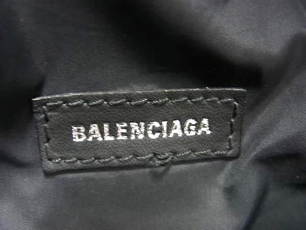 1円 ■美品■ BALENCIAGA バレンシアガ 533009 ウィール ナイロン ウエストポーチ ボディバッグ メンズ レディース ブラック系 AW5084の画像6