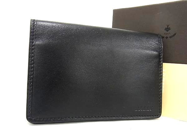 # new goods # unused # BALLY Bally leather card-case card inserting card-case men's black group BJ1287